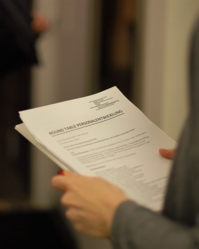 Round Table Personalentwicklung Kulturfairmitteln